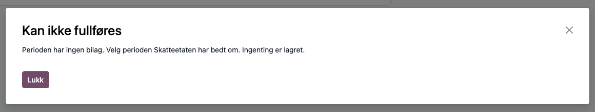 «Perioden har ingen bilag»